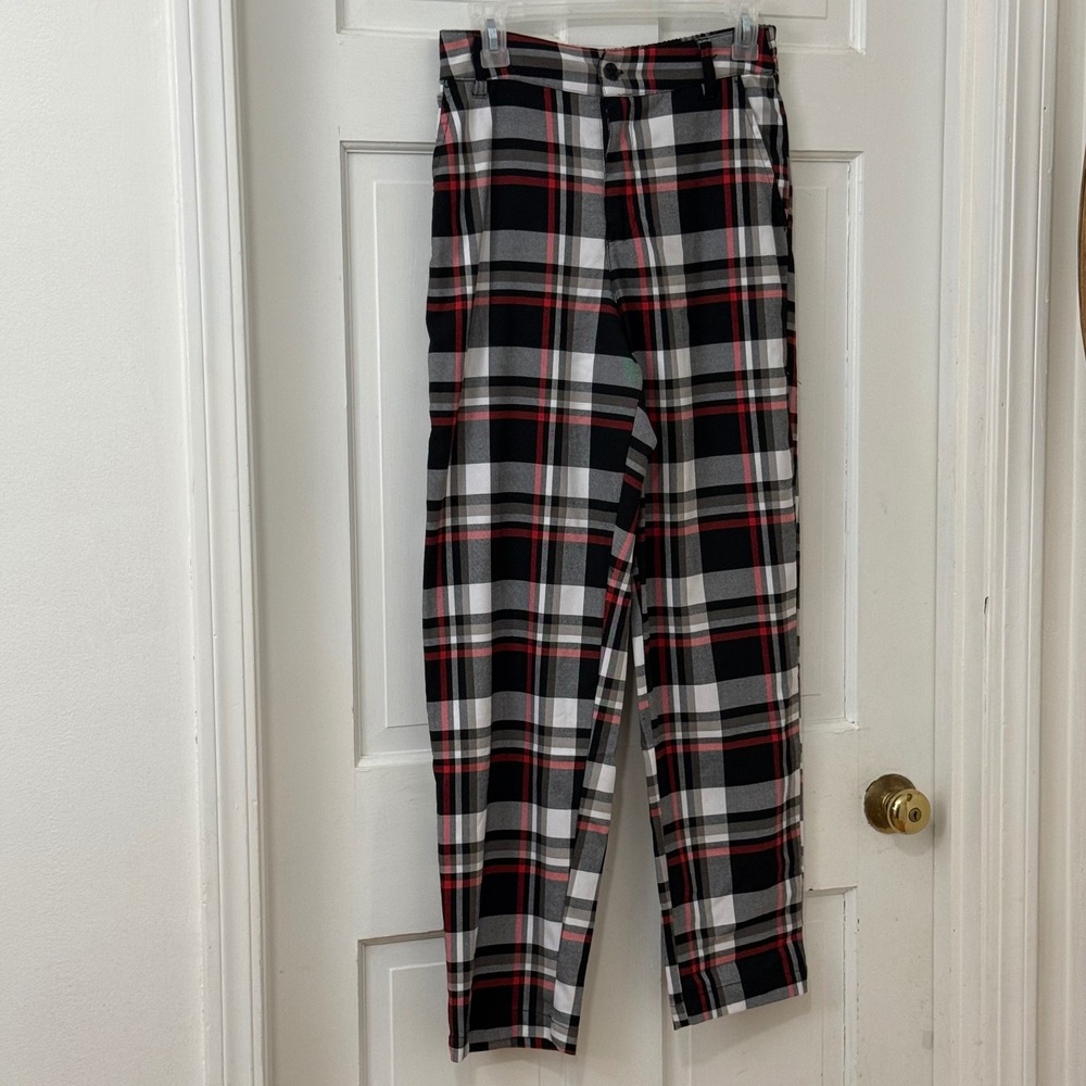 Lurking Class‎ Plaid Pants Womens M Stretch Tartan Grunge Punk Streetwear